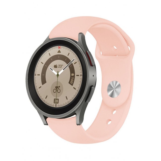 CATANES Samsung Galaxy Watch 5 Band Galaxy Watch 5 Pro Band Replacement Silicone Strap 20mm Smart Watch Wristband Compatible with Galaxy Watch5 (44mm/40mm) Galaxy Watch5 Pro (45mm) Light Pink