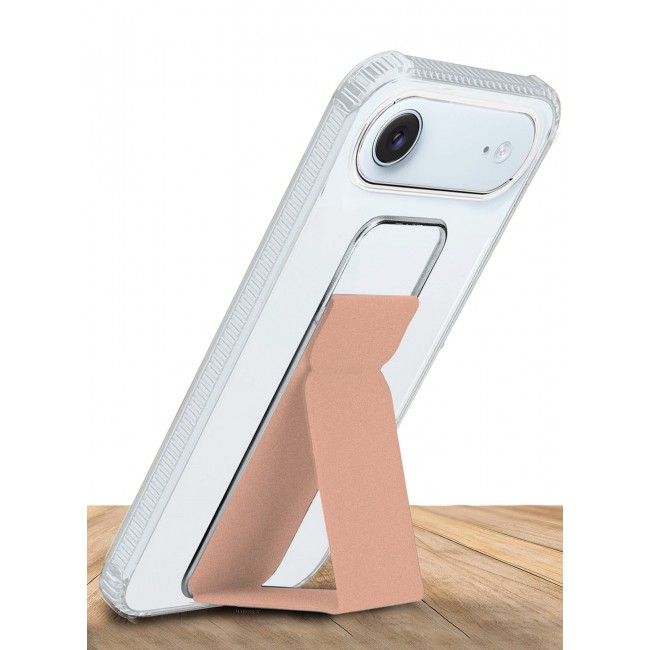 CATANES 2 Packs Finger Grip Clear Case Cover for iPhone 17 Air- Kickstand Car Magnetic Holder Multi-function Protective Two-in-one Case with Privacy Screen Protector - Pink