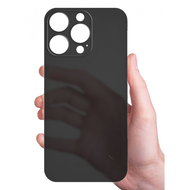 KZDOO ( for iPhone 15 Pro Max ) Ultra Thin Case Cover Air Skin Series Back Cover Sturdy Durable Case Drop Protection Cover - Transparent Black