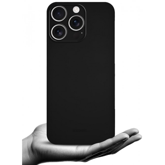 KZDOO ( for iPhone 15 Pro Max ) Ultra Thin Case Cover Air Skin Series Back Cover Sturdy Durable Case Drop Protection Cover - Transparent Black