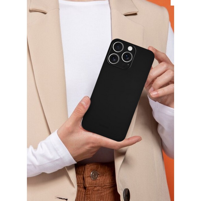KZDOO ( for iPhone 15 Pro Max ) Ultra Thin Case Cover Air Skin Series Back Cover Sturdy Durable Case Drop Protection Cover - Transparent Black