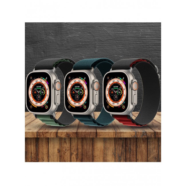 CATANES 3 Pack For Apple Watch Band 49mm 45mm 44mm 42mm Alpine Loop Band Women Men Adjustable with Metal G-Hook Strap for iWatch Ultra Series SE 8/7/6/5/4/3/2/1 Multicolour