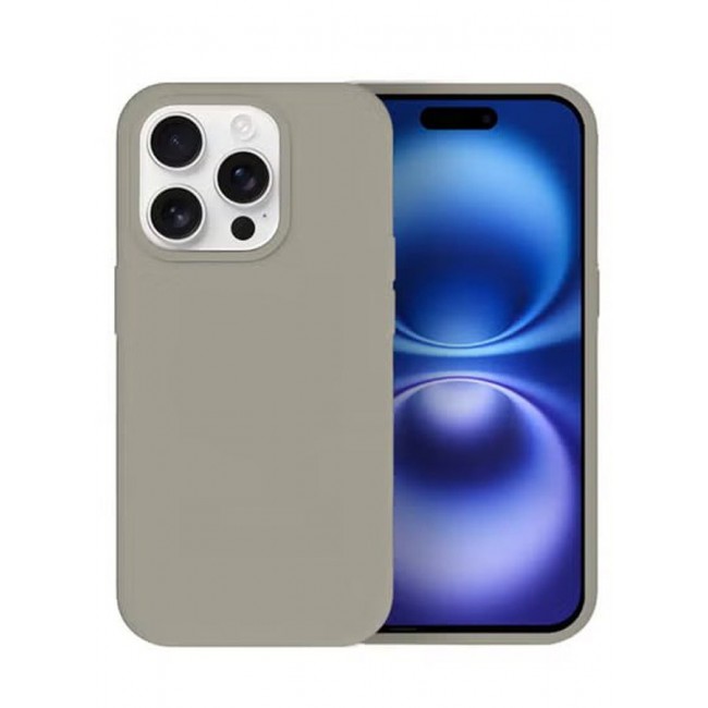 CATANES (for iPhone 16 Pro) Case, Slim Silicone Case, Full Covered Anti Scratch Shockproof Protective Cover / Titanium grey