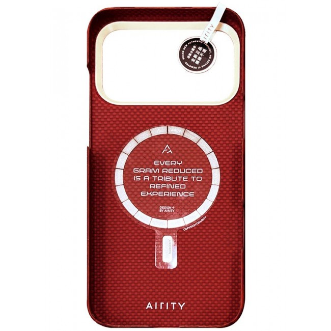 AIRITY Bamboo Fiber Protective Case for iPhone 17/18 Pro Ultra Durable, Lightweight & Premium Design Red