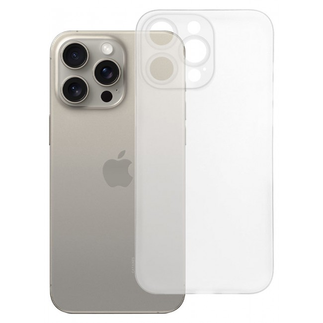 CATANES iPhone 15 Pro Max Case Cover Air Skin Series Back Cover Sturdy Durable Thin Case Drop Protection Cover Clear White