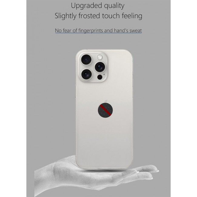 CATANES iPhone 15 Pro Max Case Cover Air Skin Series Back Cover Sturdy Durable Thin Case Drop Protection Cover Clear White