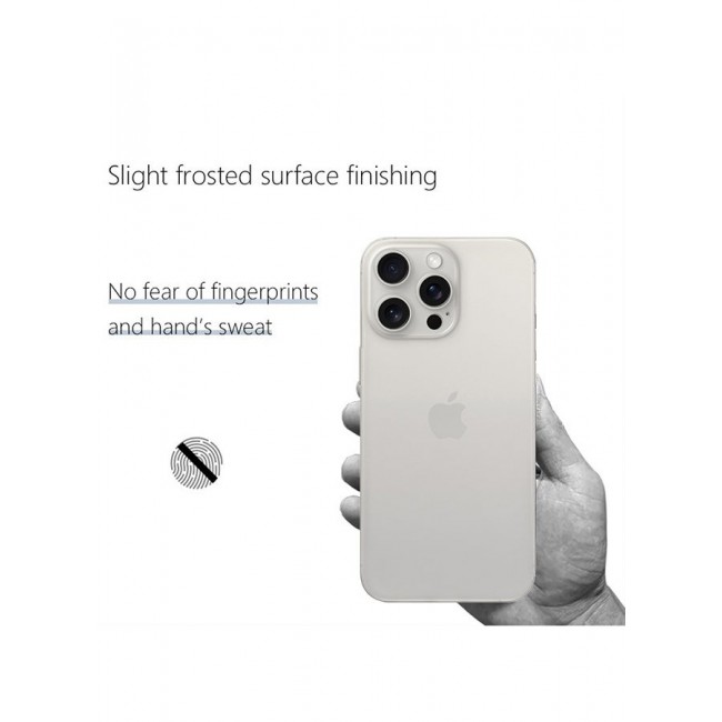 CATANES iPhone 15 Pro Max Case Cover Air Skin Series Back Cover Sturdy Durable Thin Case Drop Protection Cover Clear White