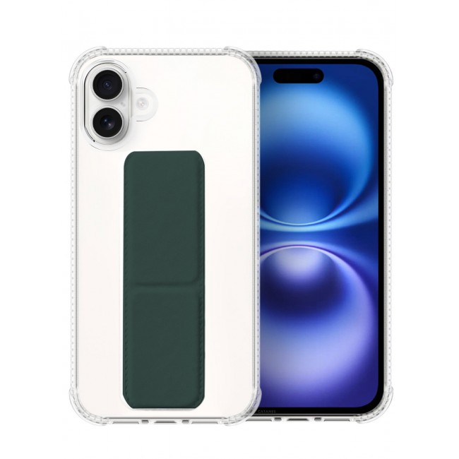CATANES ( for iPhone 16 Plus ) Case with Phone Grip and Expanding Stand, Kickstand Fully Protective Cover with Phone Grip Holder