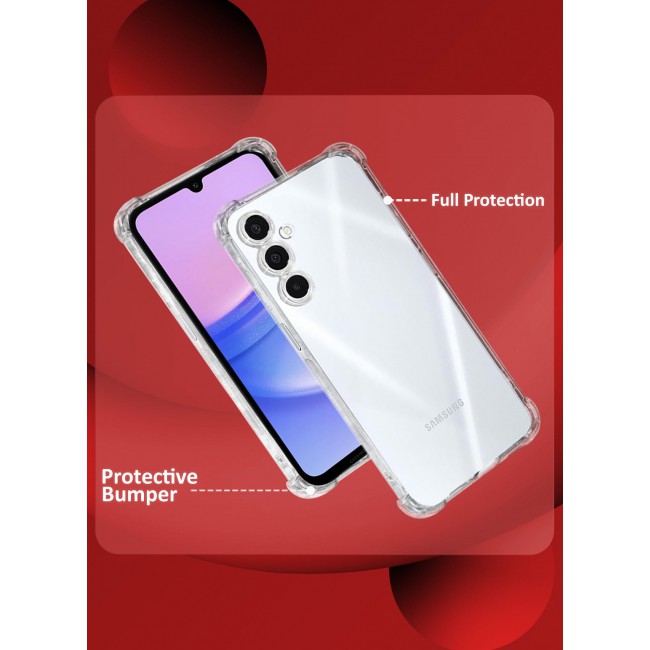 CATANES TPU Case and Screen Protector for Samsung Galaxy A16 5G Clear Color