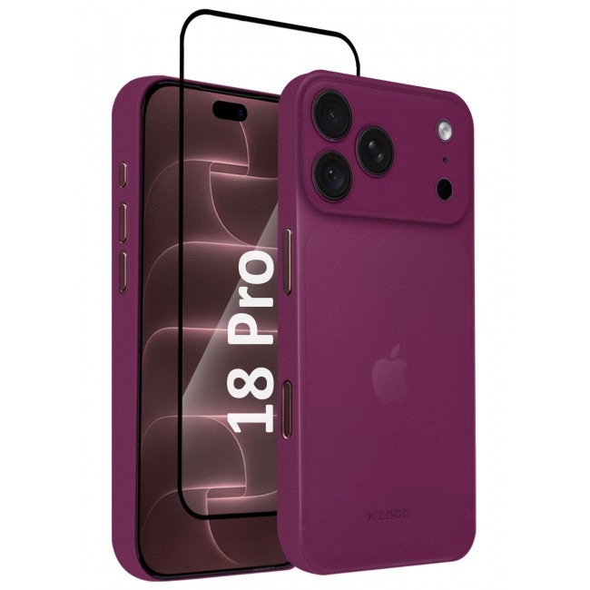KZDOO 2 Pack Air Skin Case for iPhone 18 Pro - Ultra Slim 0.3mm Protective Cover