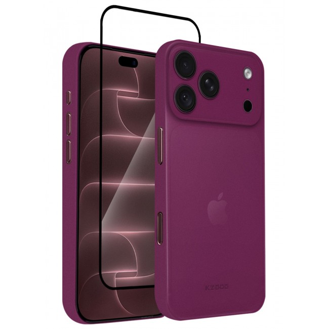 KZDOO 2 Pack Air Skin Case for iPhone 18 Pro - Ultra Slim 0.3mm Protective Cover