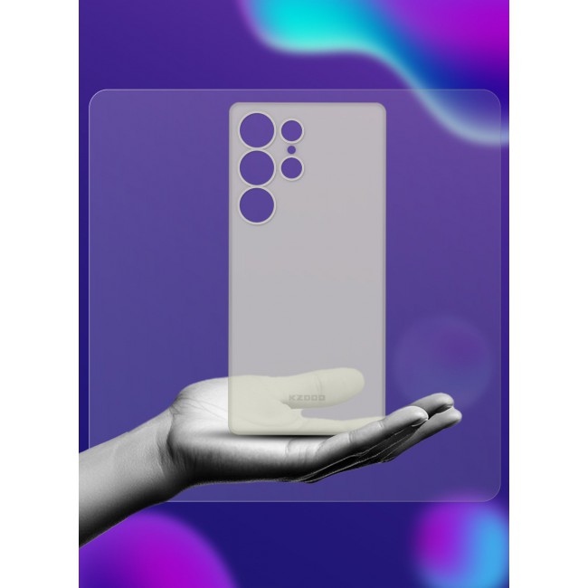 CATANES Case for Galaxy S25 Ultra Air Skin Case All Around Full Protection Ultra Slim 0.3mm Thickness 4g Feather Weight - Frosted Clear
