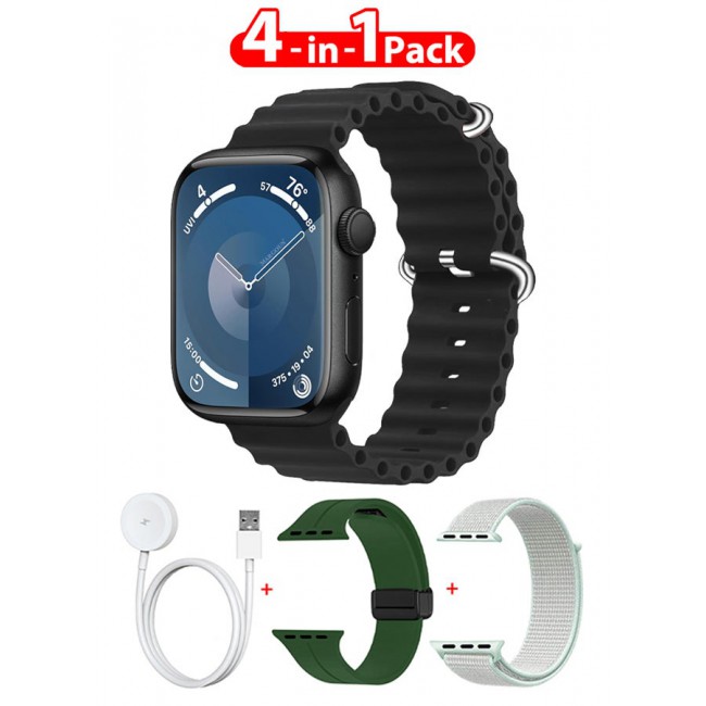 CATANES Smart Watch Fitness Tracker 44mm for Android and Ios with 3 Replacement Bands and Charging Cable - Multicolour 11