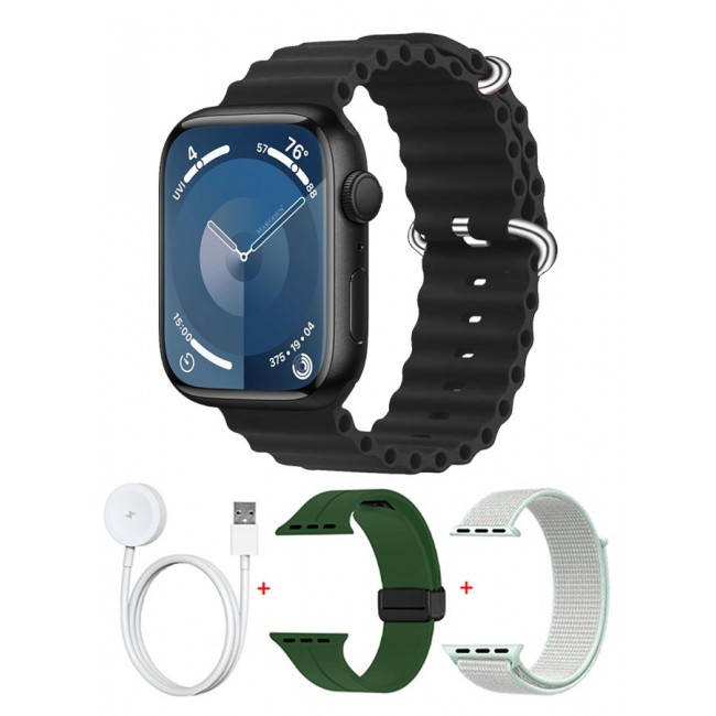 CATANES Smart Watch Fitness Tracker 44mm for Android and Ios with 3 Replacement Bands and Charging Cable - Multicolour 11