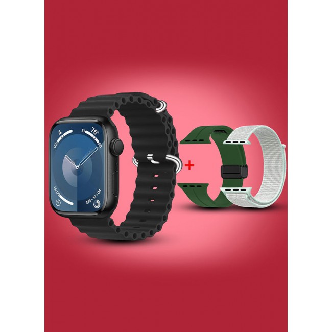 CATANES Smart Watch Fitness Tracker 44mm for Android and Ios with 3 Replacement Bands and Charging Cable - Multicolour 11