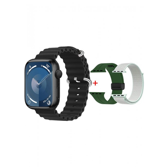 CATANES Smart Watch Fitness Tracker 44mm for Android and Ios with 3 Replacement Bands and Charging Cable - Multicolour 11