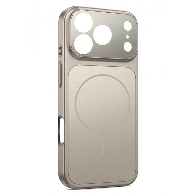 CATANES 2 Pack MagSafe Compatible Case for iPhone 18 Pro Max, Protective Bumper with Drop Protection & Lens Cover - Natural Titanium
