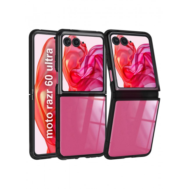 CATANES Case for Motorola Razr Ultra 2025/ Razr 60 Ultra, Transparent Hard PC Back Cover, Shockproof Protective