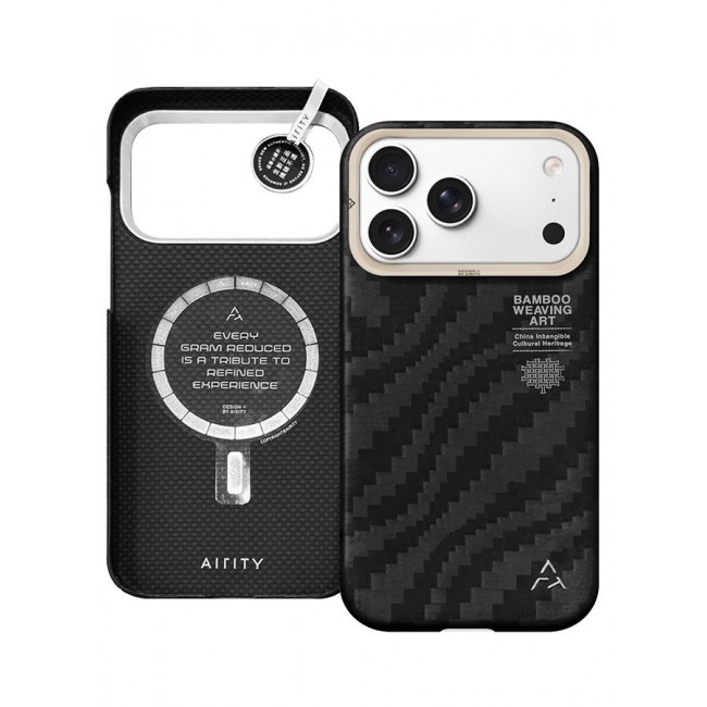 AIRITY Bamboo Fiber Protective Case for iPhone 17/18 Pro Max Ultra Durable, Lightweight & Premium Design Red