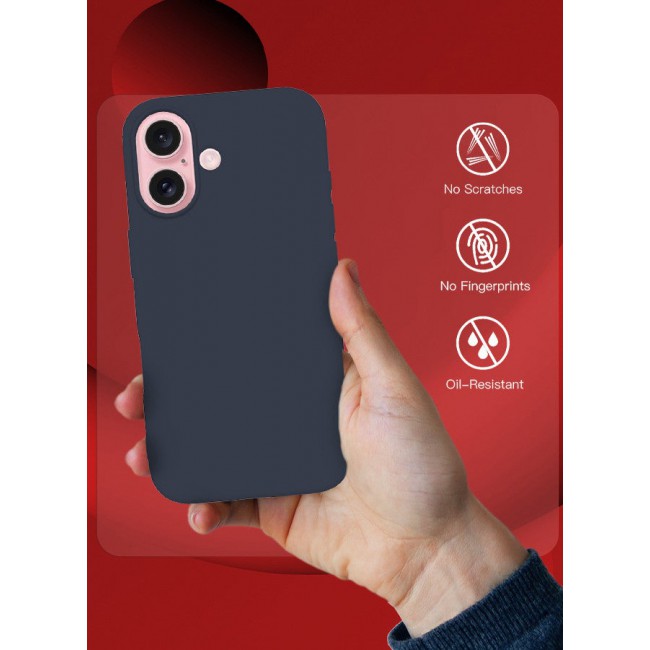 CATANES (for iPhone 16 Plus) 2 Pack Case and Screen Protector, Slim Silicone Case, Full Covered Anti Scratch Shockproof Protective Cover