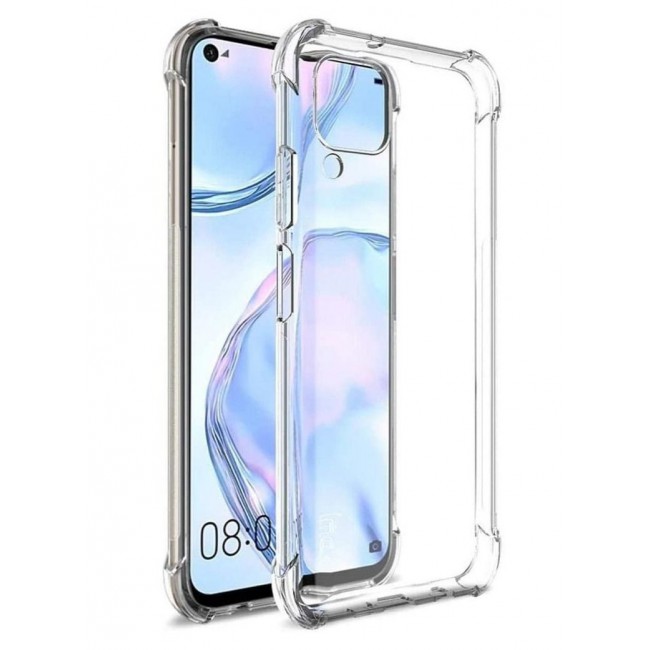 CATANES Huawei Nova 7i Case Clear Thin Transparent TPU PC Phone Case Anti-Fall Airbag Bumper Corner Protection 6.4 inch