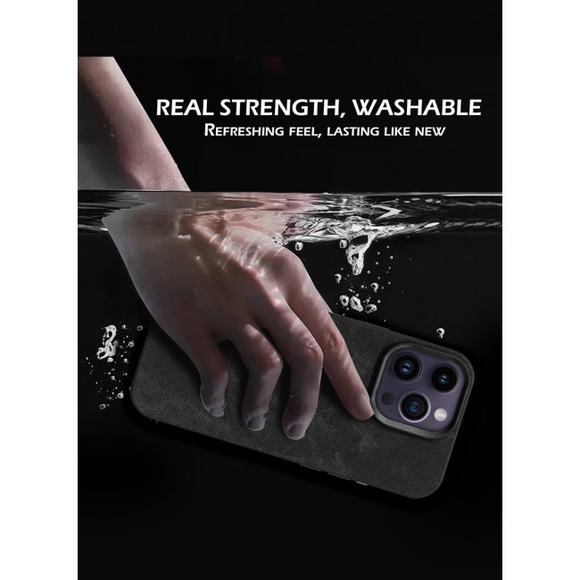 CATANES 2Packs iPhone 14 Pro Max Alcantara Case Cover Premium Quality Luxurious Soft Touch Protection with Metal Camera Frame with a 3D Screen Protector - Black