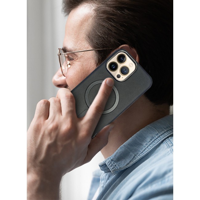 CATANES iPhone 13 Pro Max Leather Case, Compatible with Magsafe, Vintage Aesthetic, Comfort Grip, Camera Bump Frame