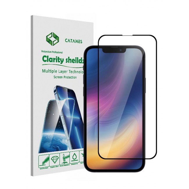 CATANES iPhone 14 Plus Screen Protector Anti-Scratch Tempered Glass Clear HD Edge to Edge Full Coverage 9H Case Friendly Film 6.7 inch