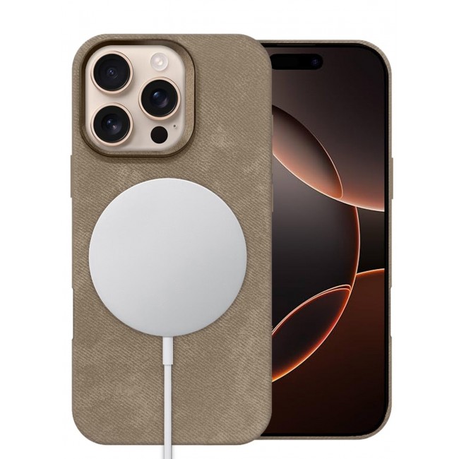 CATANES 3Packs iPhone 16 Pro Max Alcantara Case Cover Premium Quality Luxurious Soft Touch Protection with Metal Camera Frame with Two 3D Screen Protectors - Desert Titanium
