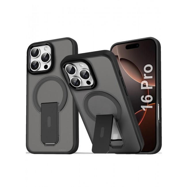 CATANES ( for iPhone 16 Pro ) Case Magnetic Kickstand Cover with Screen Camera Protection Support Wireless Charging Cover