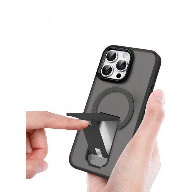 CATANES ( for iPhone 16 Pro ) Case Magnetic Kickstand Cover with Screen Camera Protection Support Wireless Charging Cover