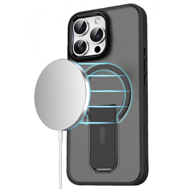 CATANES ( for iPhone 16 Pro ) Case Magnetic Kickstand Cover with Screen Camera Protection Support Wireless Charging Cover