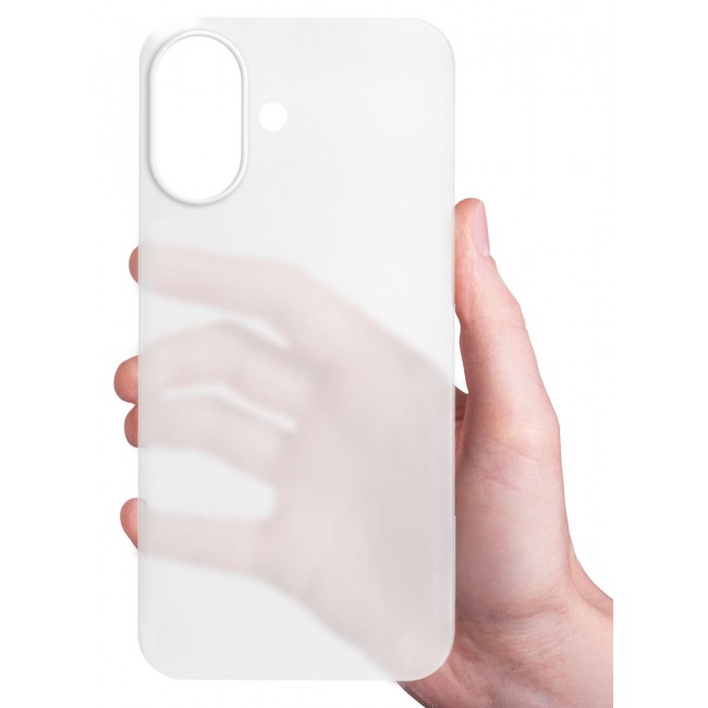 CATANES Air Skin Frosted Matte Case for iPhone 17 - Stylish Ultra Slim Back Cover - Frosted Clear