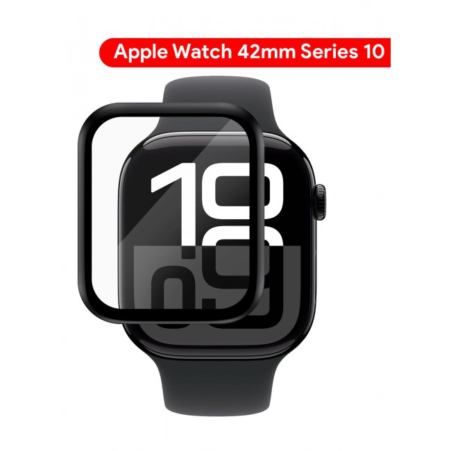CATANES Tempered Glass Screen Protector for Apple Watch 42mm Series 10 Anti-Scratch Ultra-Thin Protective Film Cover Clear Color