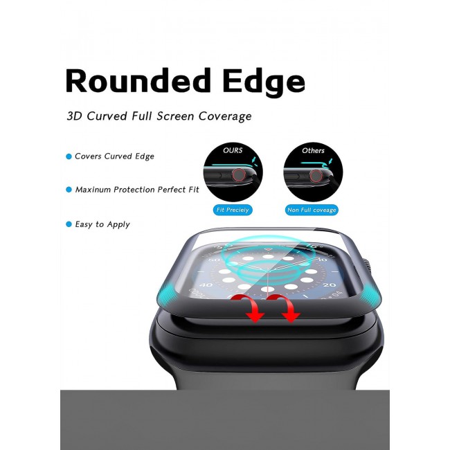 CATANES Tempered Glass Screen Protector for Apple Watch 42mm Series 10 Anti-Scratch Ultra-Thin Protective Film Cover Clear Color