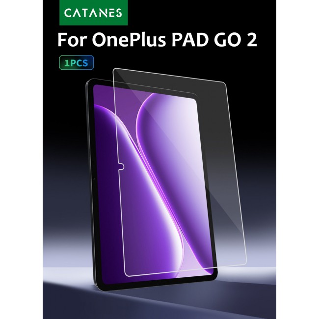 CATANES Screen Protector for OnePlus Pad Go 2 (11.35 Inch, 2026 Release), 9H Hardness Tempered Glass Guard, 0.33mm Ultra-Thin HD Clarity, Scratch Resistant & Bubble-Free Installation for OnePlus Pad Go 2nd Gen