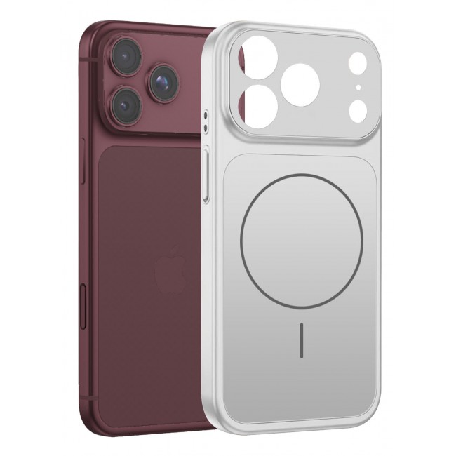 CATANES 2 Pack MagSafe Compatible Case for iPhone 18 Pro Max, Protective Bumper with Drop Protection & Lens Cover - Silver