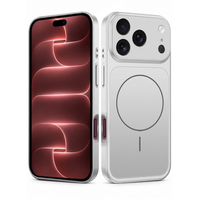 CATANES 2 Pack MagSafe Compatible Case for iPhone 18 Pro Max, Protective Bumper with Drop Protection & Lens Cover - Silver