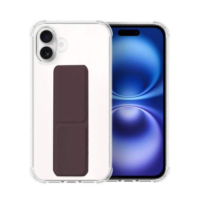 CATANES ( for iPhone 16 ) Case with Phone Grip and Expanding Stand, Kickstand Fully Protective Cover with Phone Grip Holder