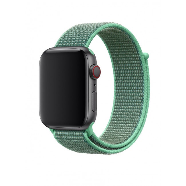 CATANES Nylon Sport Loop Band Compatible for Apple Watch 42mm (Series 10) 38mm 40mm 41mm Spearmint Green