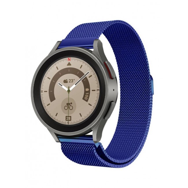 CATANES 20mm Milanese Stainless band for Samsung Galaxy Watch 7, 6, 6 Classic, 5, 5 Pro, 4, 4 Classic Dark Blue