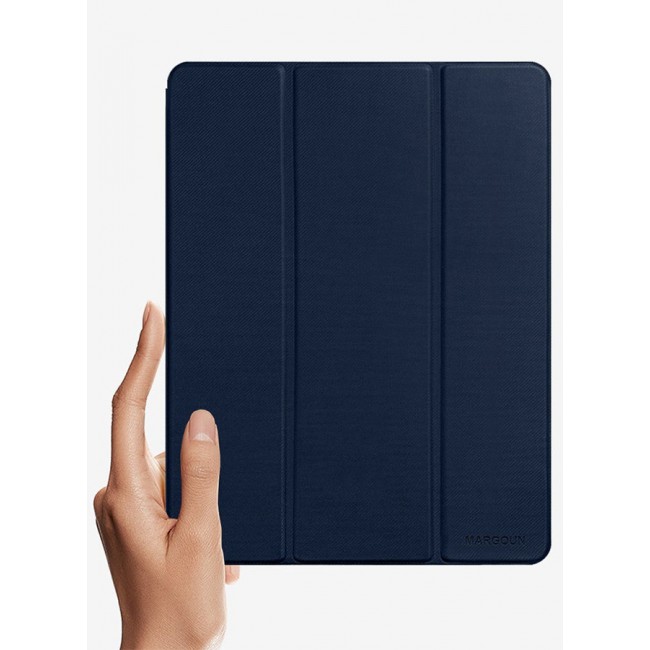 CATANES Protective Case for iPad Pro 11 Inch 2021/2020/2018 (5th/4th/3rd Gen) Auto Sleep/Wake Function Slim Lightweight Tri-fold Stand EVO Crystal Folio Case Blue