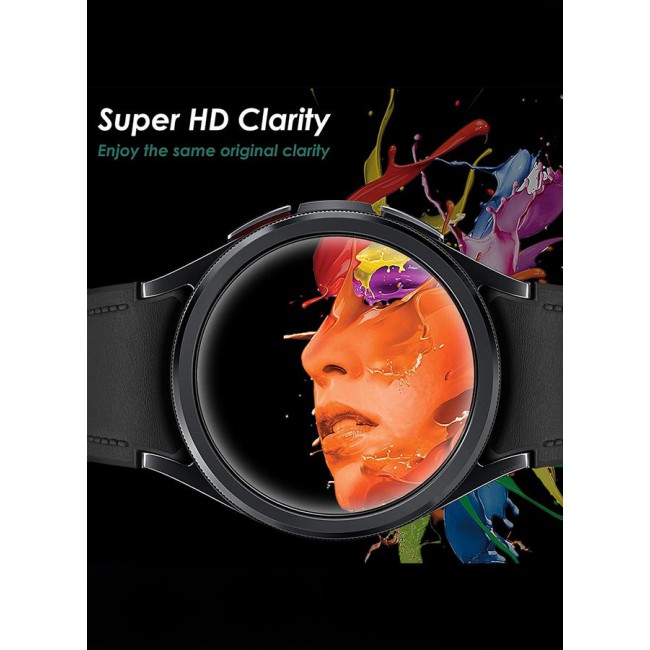 CATANES (for Samsung Galaxy Watch 6 Classic 43mm) 2 Pack Screen Protector Tempered Glass Anti-Scratch 9H Ultra-thin Screen Protector Protective Film Cover Accessories