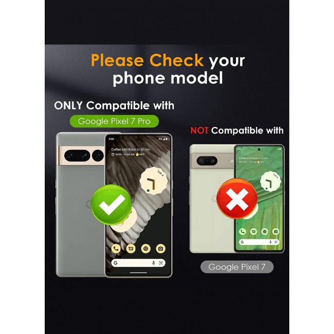 CATANES Camera Lens Protector for Google Pixel 7 Pro Back Camera Lens Screen Protector Film Anti-Scratch HD Tempered Glass Protector Black