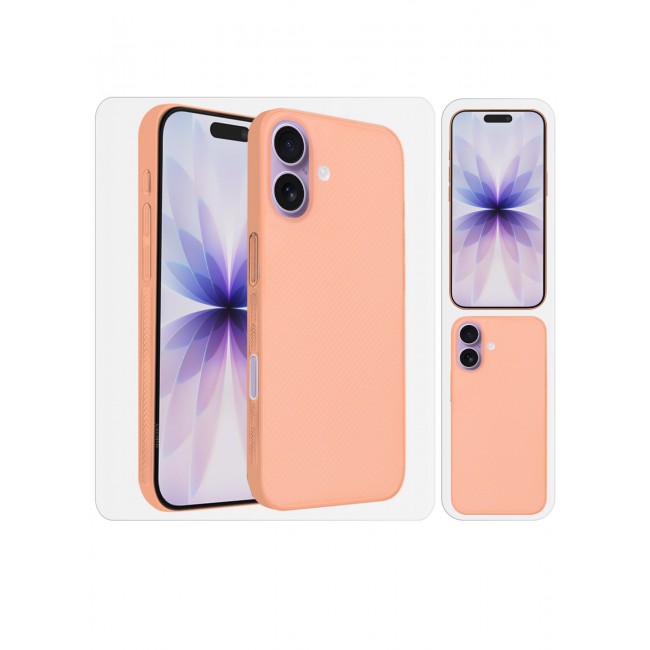 CATANES 2 Packs Case Cover for iPhone 17 - Sturdy Durable Ultra-Thin Case - Air Skin Line Design Transparent Back Cover - Drop Protection Cover with 3D Screen Protector - Cosmic Orange