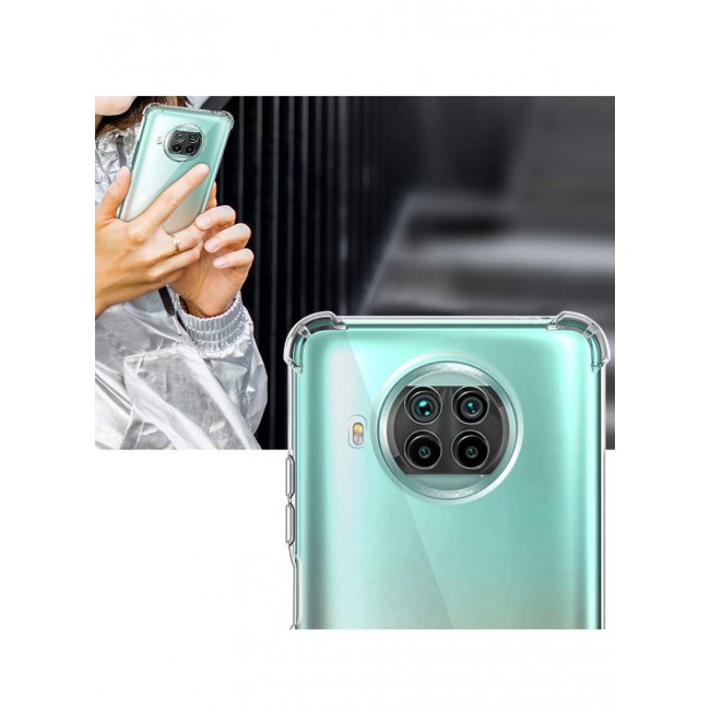 CATANES Xiaomi Mi 10i 5G Case Cover Clear Protective TPU Four Corners Cover Transparent Soft Case