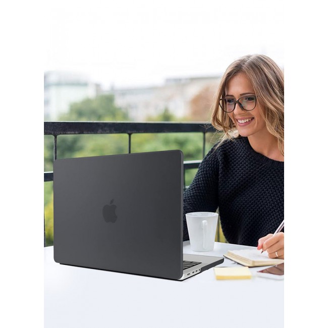 CATANES MacBook Air 16.2 Inch Case (2023 2022 2021 Release) Models A2485 / A2780 Plastic Hard Shell Case Black
