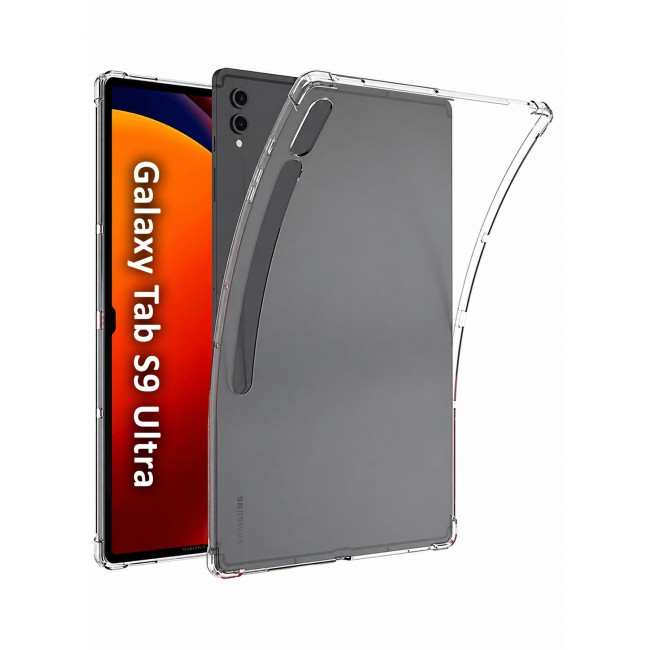CATANES For Samsung Galaxy Tab S9 Ultra Transparent TPU Bumper Protective Case