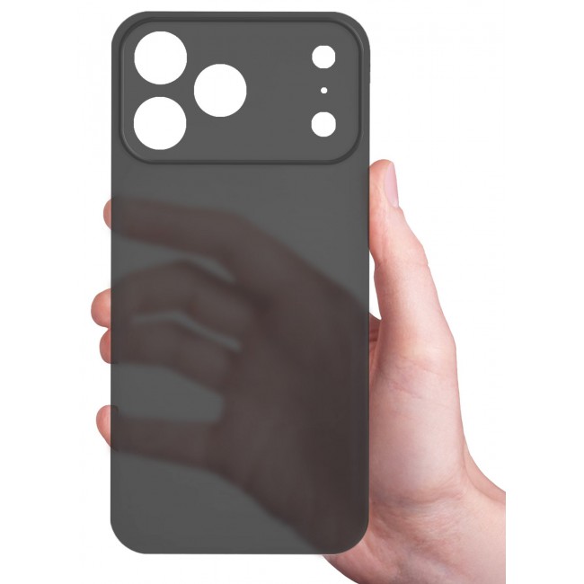 CATANES Air Skin Frosted Matte Case for iPhone 17 Pro Max - Stylish Ultra Slim Back Cover - Black