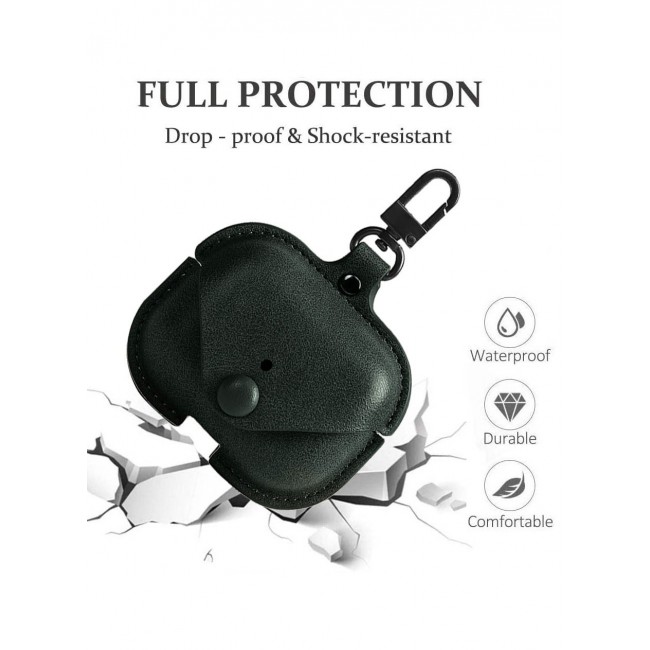 CATANES AirPods Pro 2 Case Leather Case Cover with Keychain Compatible with Apple AirPods Pro 2nd Generation 2022 Dark Green